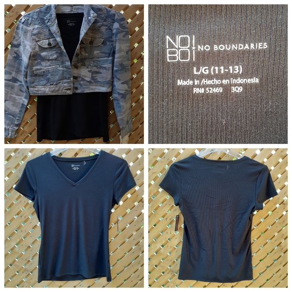 🖤 NWT camo jacket and black ribbed shirt - Picture 3 of 6